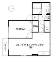 セジュール来住 A棟の間取り画像