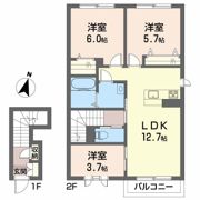 ベイローレル Ⅰ棟の間取り画像
