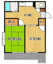 オアシス三ヶ森の間取り画像