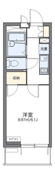 レオパレス中川Ⅱの間取り画像