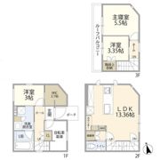 元代々木町戸建の間取り画像