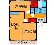 フォブールタウン須崎Aの間取り画像
