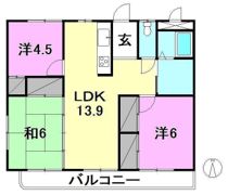 エクセレンス土居田の間取り画像