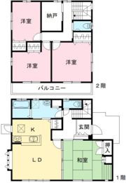 西原9丁目戸建ての間取り画像