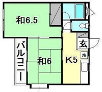 石手ハイツ幸の間取り画像