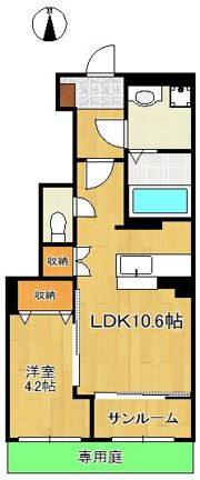 ディアコート桜の間取り画像