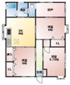 綱分貸家の間取り画像