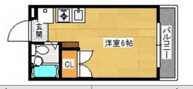 パラドール三筋の間取り画像