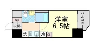 エステムコート三宮EASTIIIラヴィッサの間取り画像