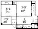 シャンティ浜野の間取り画像