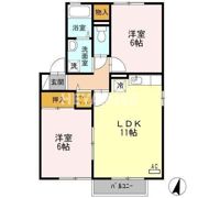 プレステージ植松 B棟の間取り画像