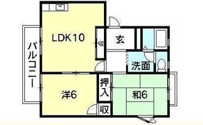 フレグランスHAMADA B棟の間取り画像