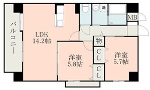 モルトヴィヴァーチェの間取り画像