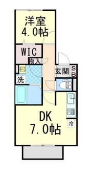 長興寺コーポの間取り画像