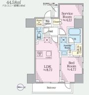 ティサージュ上野入谷の間取り画像