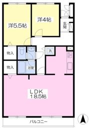 中里マンションの間取り画像