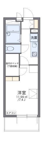 レオパレス鳴尾Aの間取り画像