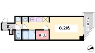 アスヴェル神戸元町海岸通の間取り画像