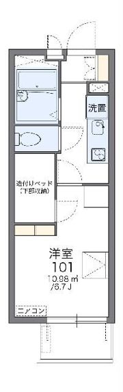 レオパレス原木の間取り画像