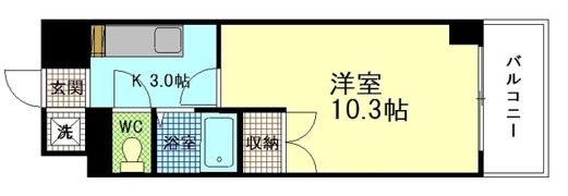 YELLSTAGE楠木Ⅱの間取り画像
