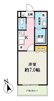 (仮称)キャメル梅島2Aの間取り画像