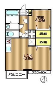 馬部コーポ1987の間取り画像