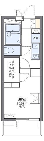 レオパレスポートサイド弁天の間取り画像