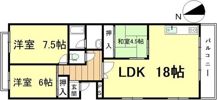 ポプラハイツ覚王山の間取り画像