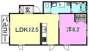 コーポくまA棟の間取り画像