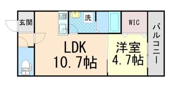 スクエアプレイス豊中の間取り画像