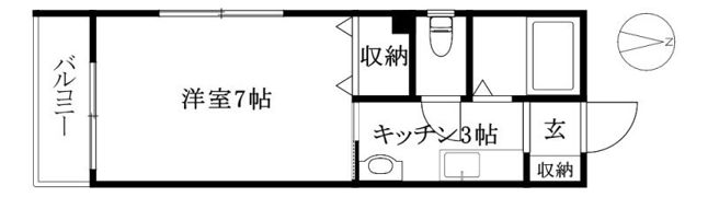 ヴィラ鈴村3の間取り画像