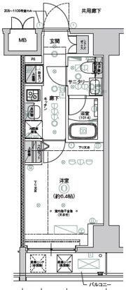 CREST TAPP新横浜の間取り画像