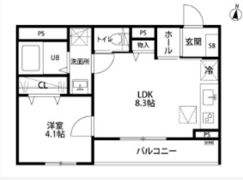 リーブルファイン中央区本町西の間取り画像