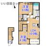 （仮称）市原市青柳新築アパート②の間取り画像