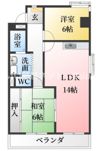 浅井マンションの間取り画像