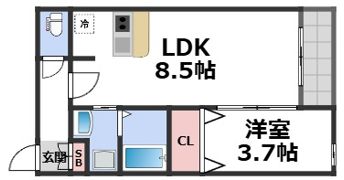 Sierra深江南の間取り画像