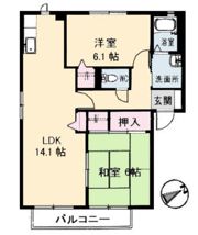 ハイツ上祗園 A棟の間取り画像