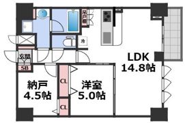 スプランディッド上本町WESTの間取り画像