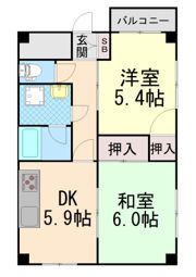 シャンテ本山の間取り画像
