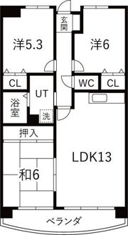 メゾンドール天神の間取り画像