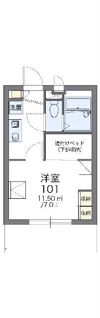 レオパレスHANAWAⅡの間取り画像