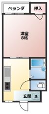 コーポ油田1号館の間取り画像
