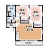クレセールメゾンBの間取り画像
