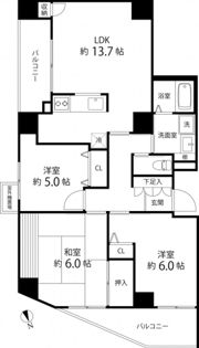T’s garden東陽町の間取り画像