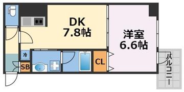 サムティ難波グレイスの間取り画像