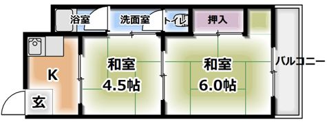 藤田マンションの間取り画像
