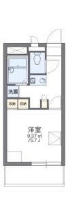 レオパレス武庫川Bの間取り画像