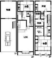 佐古八番町戸建の間取り画像