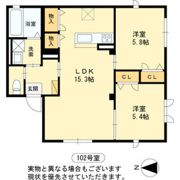 仮称)Greengardenことほぎの間取り画像