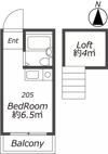 AP1391 ペアパレス徳丸の間取り画像